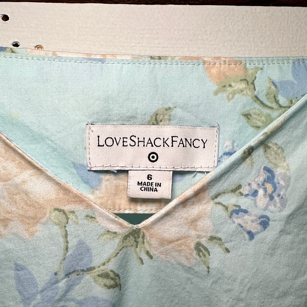 LoveShackFancy Estelle Puff Sleeve Floral Maxi Dress - Picture 2 of 13